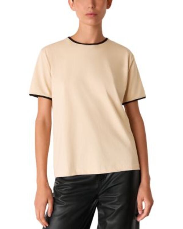 ホイッスルズ レディース トップス Tシャツ Whistles Tipped Tee Camel キャメル