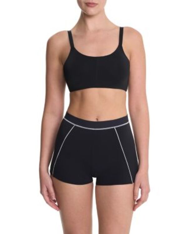 ナトリ レディース ボトムス 二分の一ズボン下・さる股引き 遊撃手ズボン下 Natori Explore Athletic Sport Shorts Black/White 白いこと