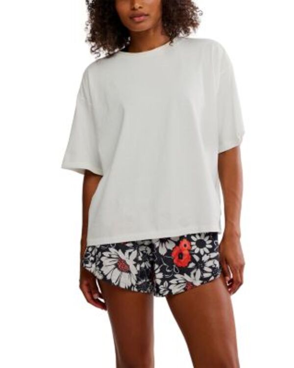 フリーピープル レディース トップス プルオーバー Free People Tackle Boxy Tee White 白いこと