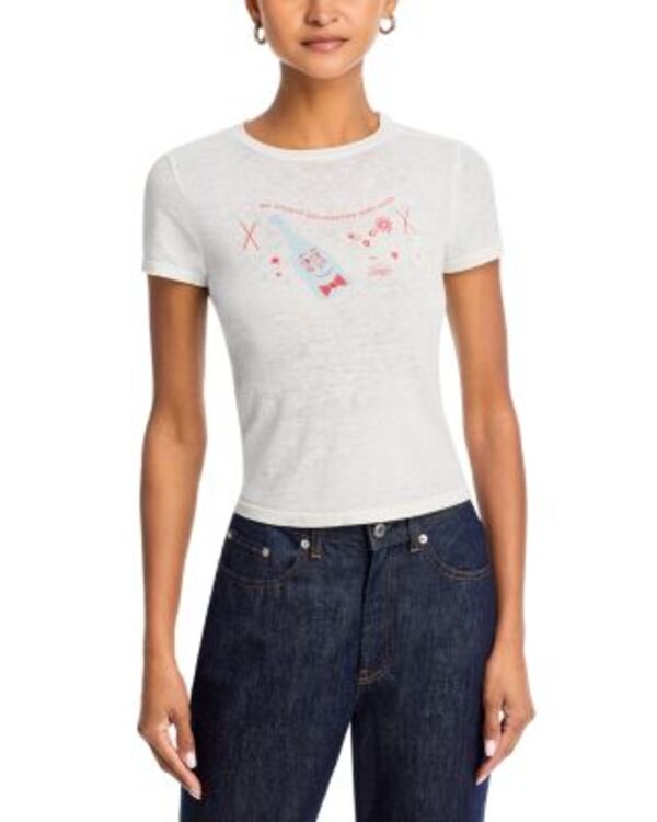 リダン レディース トップス Tシャツ グラフィック RE/DONE Together Graphic Tiny Tee Vintage White ホワイト|ReVida 店