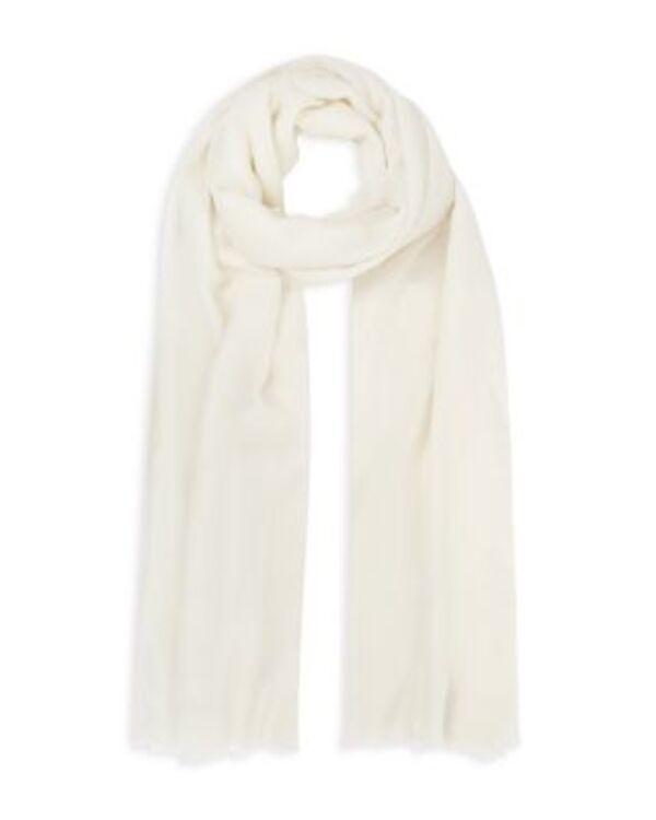レイス レディース アクセサリー マフラー・ストール・スカーフ ウール REISS Heidi Plain Wool-Blend Lightweight Scarf Off White オフホワイト
