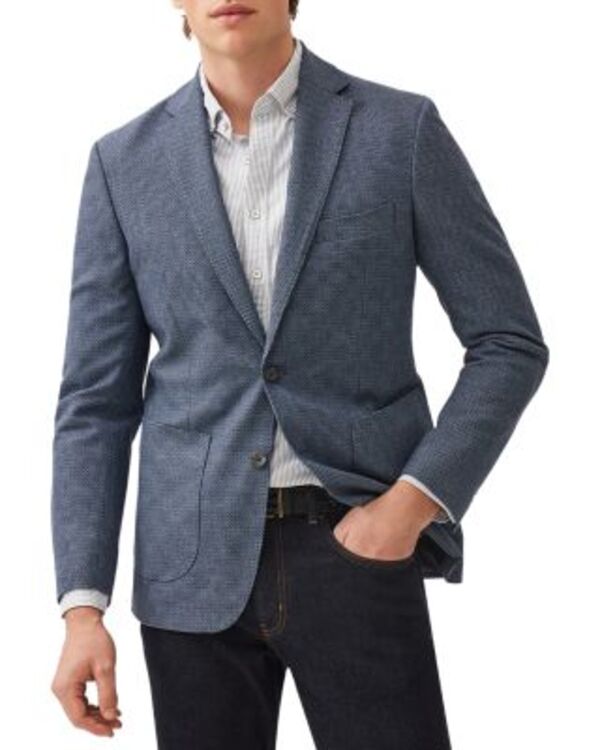 ロッドアンドグン メンズ アウター ジャケット・ブルゾン ウール ブレザー Rodd & Gunn Thorton Slim Sports Fit Wool Blazer Arctic Blue ブルー