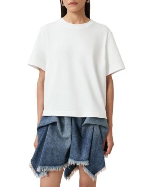 オールセインツ レディース トップス Tシャツ コットン ALLSAINTS Lisa Cotton Tee White ホワイト