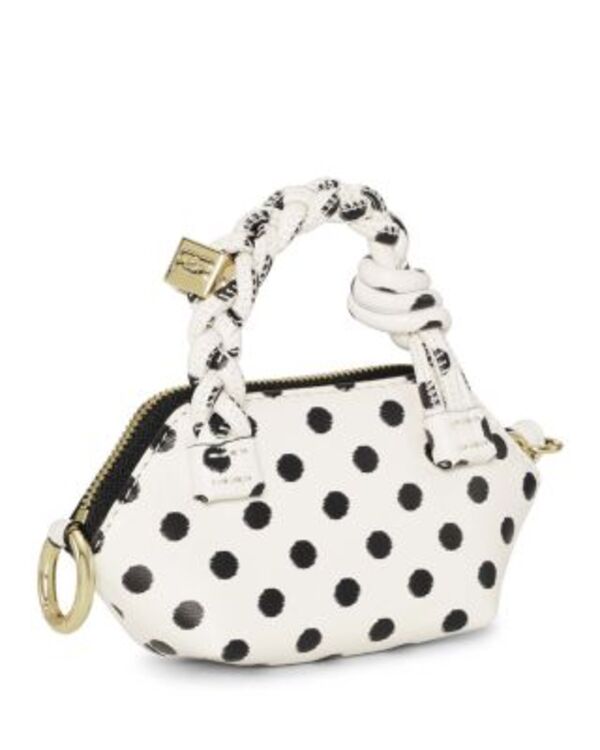 ガニー レディース バッグ プリント GANNI Nano Bou Bag Print Dots Egret