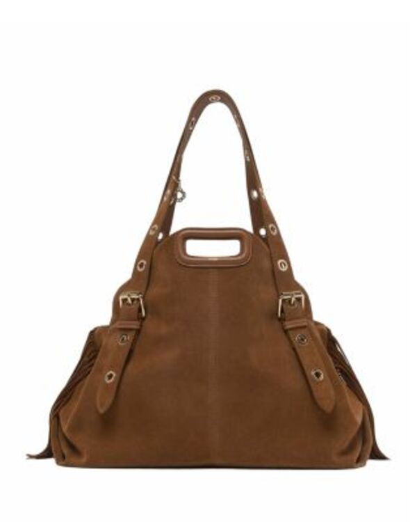 マージュ レディース バッグ スエード Maje Suede Miss M XL Bag Camel キャメル