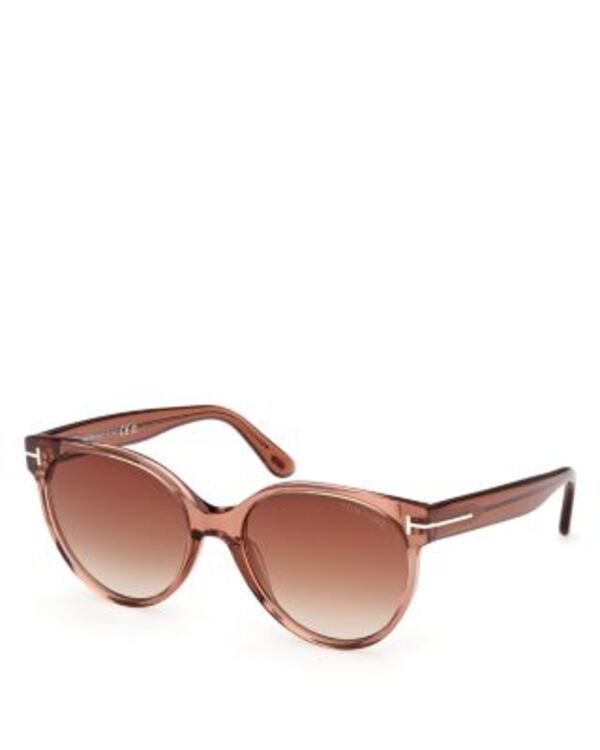 トム・ジェラルド・r・フォード レディース 添え物 サングラス・アイウェア トール Tom Ford Tallulah Round Sunglasses 56粍 Light Brown 赤銅色