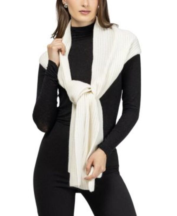 ゴルスキ レディース 付属物 えり巻き・袈裟・えり巻き 編み物 Gorski Select Cashmere Knit Scarf Ivory 象牙色