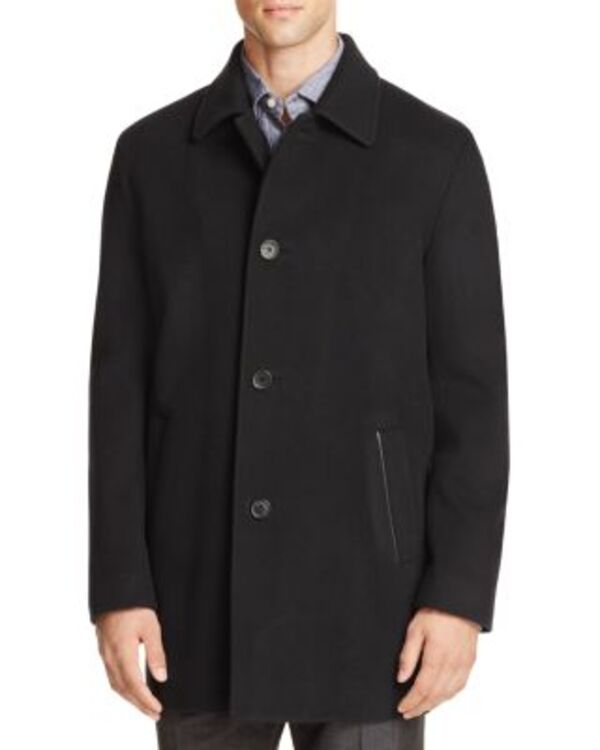 コールハーン メンズ トップス シャツ ウール コート Cole Haan Wool Cashmere Topper Coat Navy ネイビー|ReVida 店