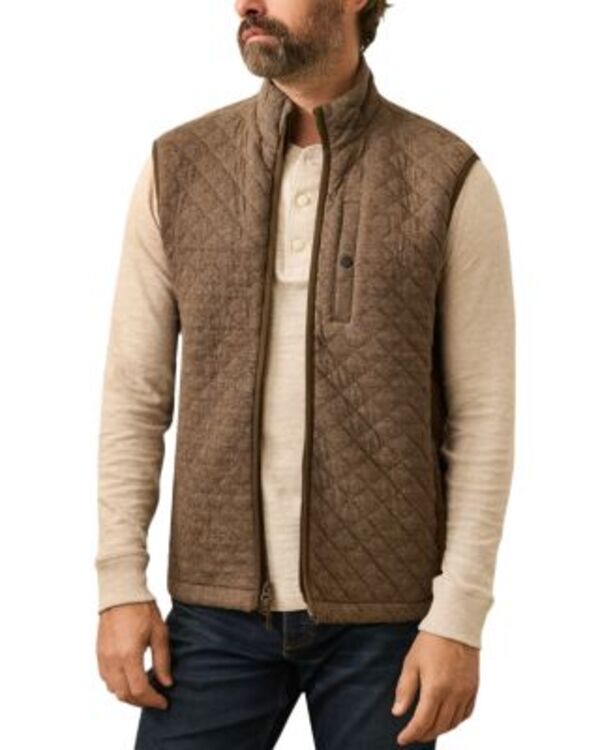 ファレティ メンズ アウター ベスト キルティング フリース Faherty Epic Quilted Fleece Vest Mountain Brancheather ヘザー