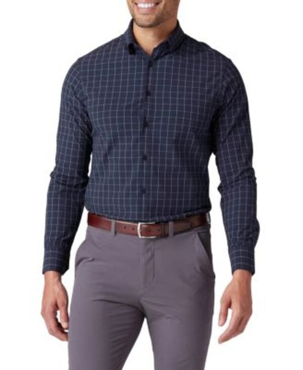 ミズンメイン メンズ トップス シャツ Mizzen+Main Leewardresshirt Navy Lexington Plaid ネイビー
