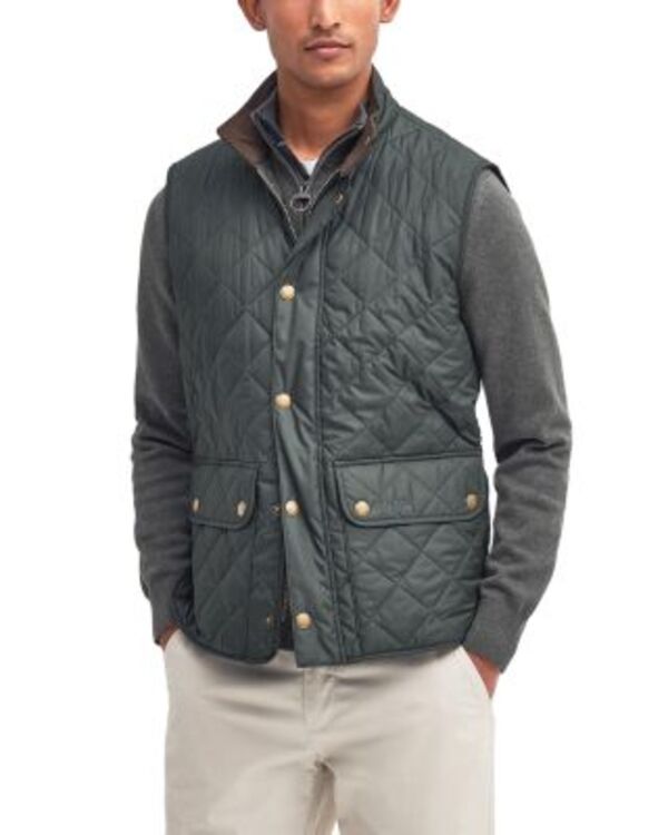 バブアー メンズ アウター ベスト キルティング Barbour Lowerdale Quilted Vest Navy ネイビー