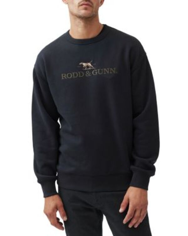 ロッドアンドグン メンズ アウター パーカー・スウェット シャツ ロゴ Rodd & Gunn Logo Sweatshirt Ebony