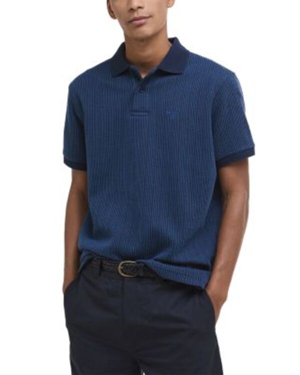 バブアー メンズ トップス ポロシャツ Barbour Harworth Tailored Fit Polo Navy ネイビー