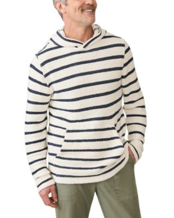 ファレティ メンズ アウター パーカー・スウェット Faherty Whitewater Hoodie Boothbay Stripe ストライプ｜ReVida 店