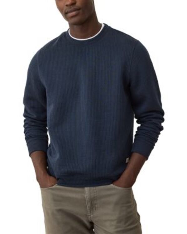 マリーン レイヤー メンズ アウター ニット・セーター クルーネック リブ Marine Layer Corbet Ribbed Crewneck Sweater Navy ネイビー