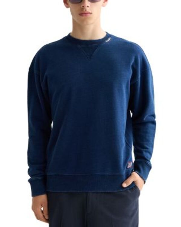 スコッチアンドソーダ メンズ アウター パーカー・スウェット リラックスフィット シャツ コットン Scotch & Soda Relaxed Fit Cotton Sweatshirt Indigo インディゴ