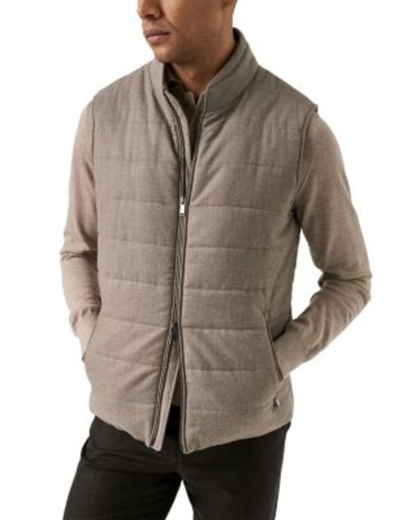 エトン メンズ アウター より良い 羊毛 Eton Wool Padded Vest Navy 米国海軍