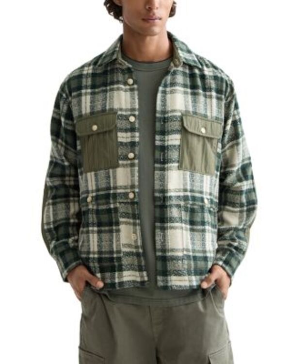 スコッチアンドソーダ メンズ アウター ジャケット・ブルゾン リラックスフィット シャツ Scotch \u0026 Soda Relaxed Fit Button Front Shirt Jackethyme Check チェック
