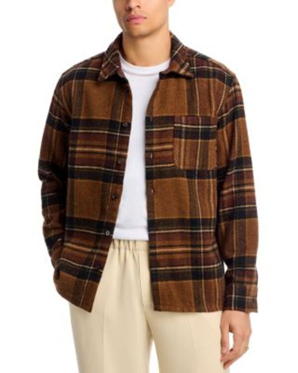 レ ドゥ メンズ トップス シャツ Les Deux Kalebutton Front Overshirt Monk's Robe
