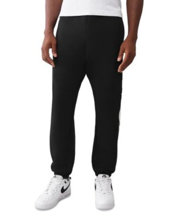 トゥルーレリジョン メンズ ボトムス カジュアルパンツ パイル True Religion Standard Terry Applique Jogger Pants Jet Black ブラック