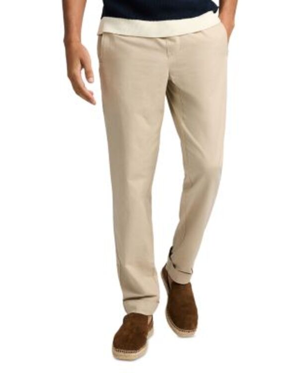 オニア メンズ ボトムス カジュアルパンツ コットン リネン Onia Linen Cotton Stretch Cuff Pants Oxford Tan タン