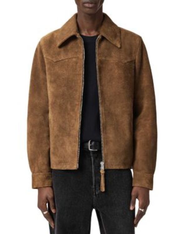 オールセインツ メンズ アウター ジャケット・ブルゾン ALLSAINTS Dellcot Jacketobacco Brown ブラウン