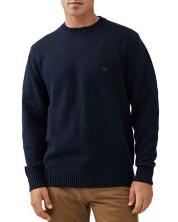 ロッドアンドグン メンズ アウター ニット・セーター クルーネック Rodd \u0026 Gunn Crew Neck Pullover Sweater Sapphire サファイア