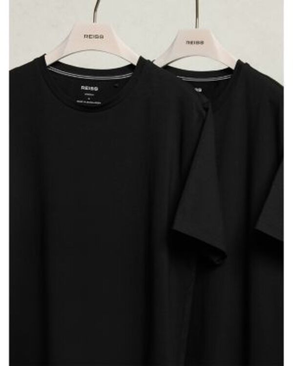 レイス メンズ トップス Tシャツ REISS Lounge Tees Pack of 2 Black ブラック
