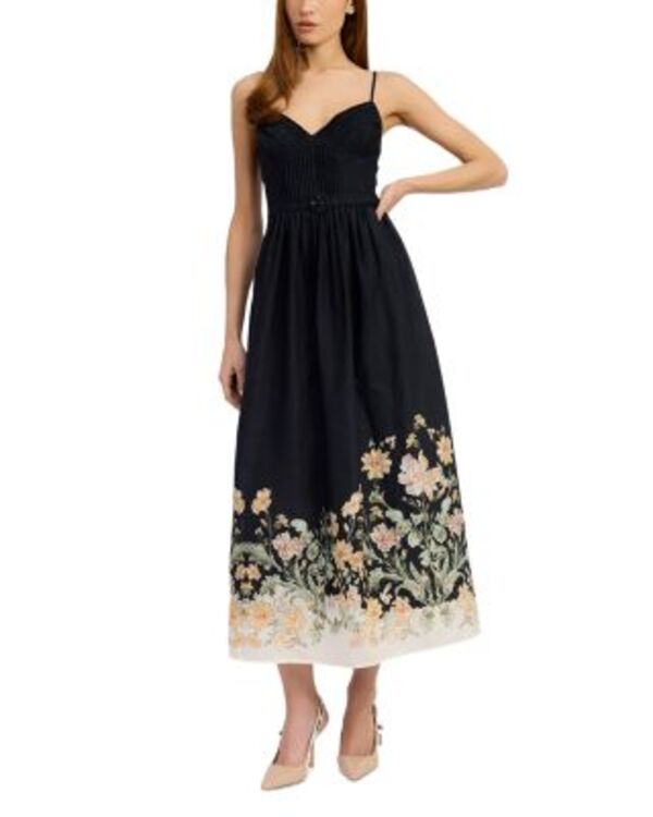 エン セゾン レディース トップス ワンピース ミディ En Saison Iris Midi Dress Black Ginger ブラック