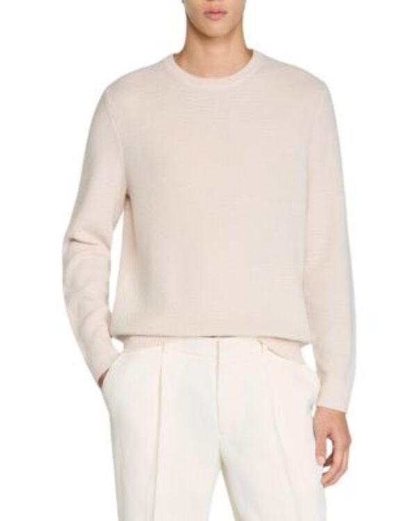 サンドロ メンズ アウター ニット・セーター Sandro Seed Stitch Sweater Ecru エクリュ