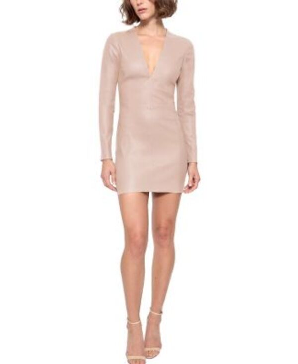 エーエスバイディーエフ レディース トップス 衣裳 なめし革 AS by DF Demeter Stretch Leather Dress Chai レディースファッション-ワンピース