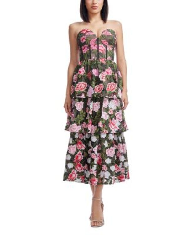 ドレスザポプレーション レディース トップス ワンピース Dress the Population Teigan Bustier Dress Pink Rose ピンク