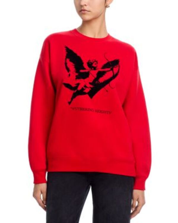 アクア レディース アウター パーカー・スウェット クルーネック シャツ AQUA Cherub Crewneck Sweatshirt - Exclusive Cherry