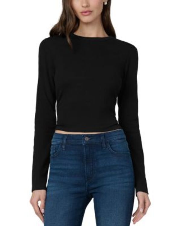 ジョーズジーンズ レディース トップス プルオーバー Joe\u0027s Jeans The Long Sleeve Baby Tee Black 黒いこと
