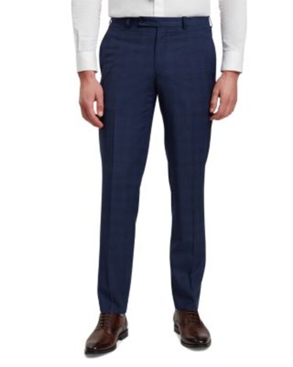 テッドベーカー メンズ ボトムス カジュアルパンツ ウール Ted Baker Jefferson Check Classic Wool Modern Fit Suit Pants Navy ネイビー