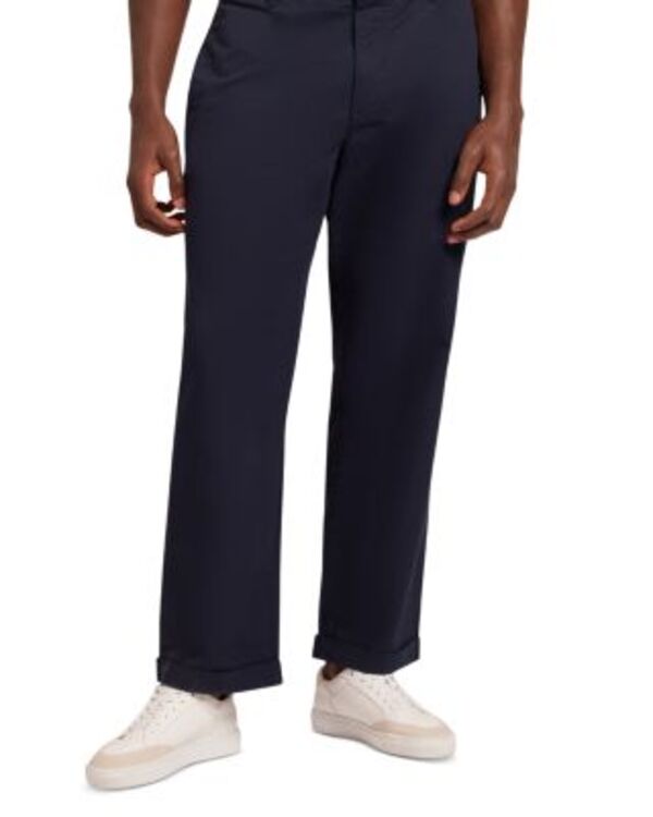 テッドベーカー メンズ ボトムス カジュアルパンツ Ted Baker Men's Ciandra Straight Fitwill Trousers Navy ネイビー