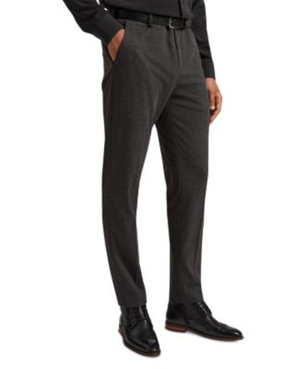 テッドベーカー メンズ ボトムス カジュアルパンツ スリムフィット Ted Baker Merick Slim Fitech Pants Dark Grey グレー|ReVida 店