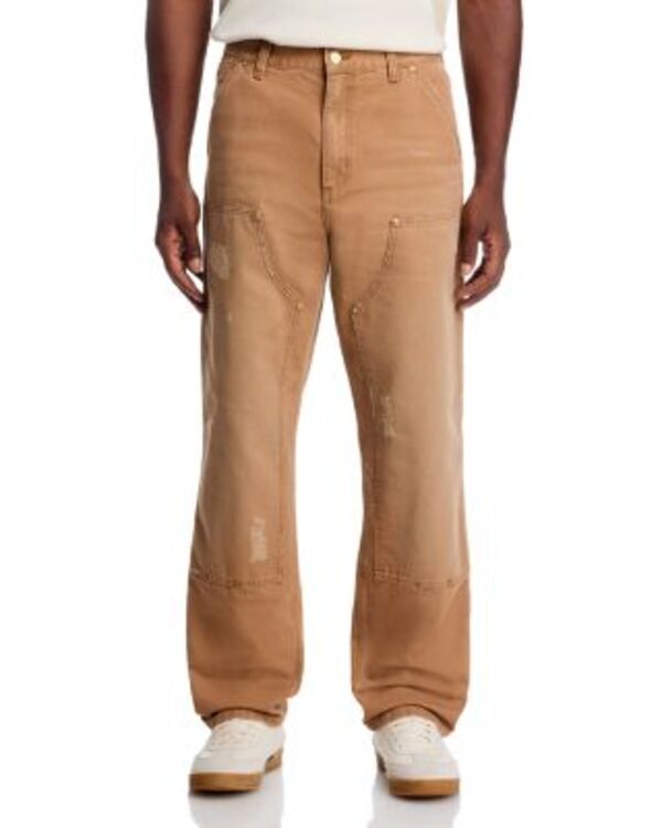 カーハート メンズ ボトムス カジュアルパンツ リラックスフィット Carhartt WIP Relaxed Fit Double Knee Pants Hamilton Brown ブラウン