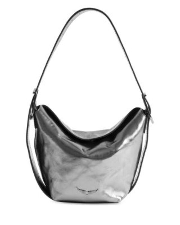 ザディグ エ ヴォルテール レディース バッグ ヴィンテージ トール レザー Zadig & Voltaire Baby Jane Vintage Metallic Leather Convertible Crossbody Gun メタリック