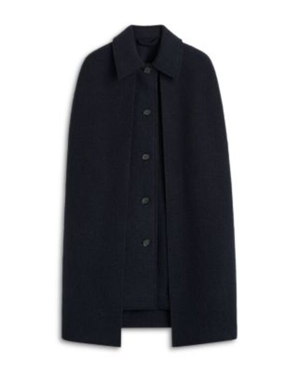 トーテム レディース アウター コート ケープデザイン キャップ ケープ TOTEME Cape Coat Navy ネイビー|ReVida 店