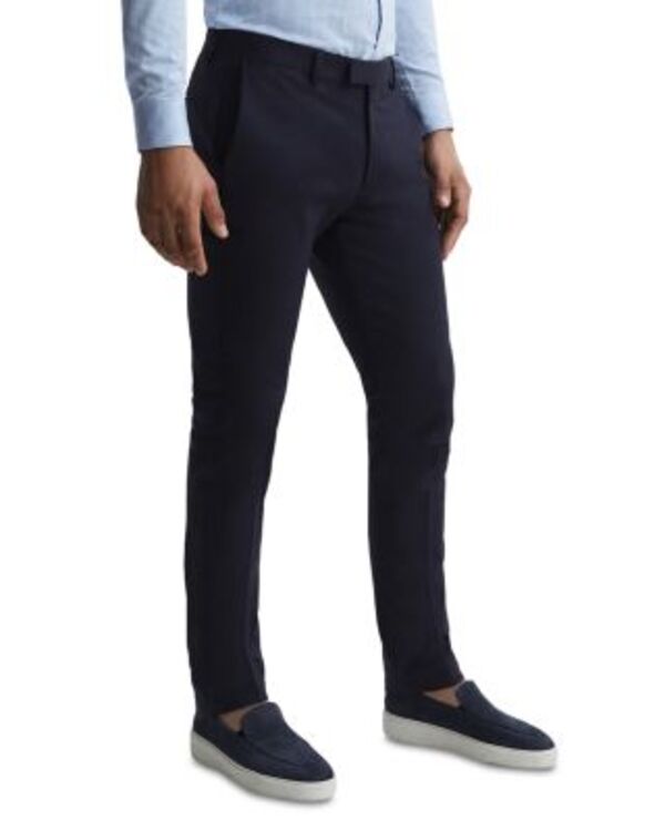 レイス メンズ ボトムス カジュアルパンツ スリムフィット REISS Eastbury Slim Fit Chino Pants Navy ネイビー|ReVida 店