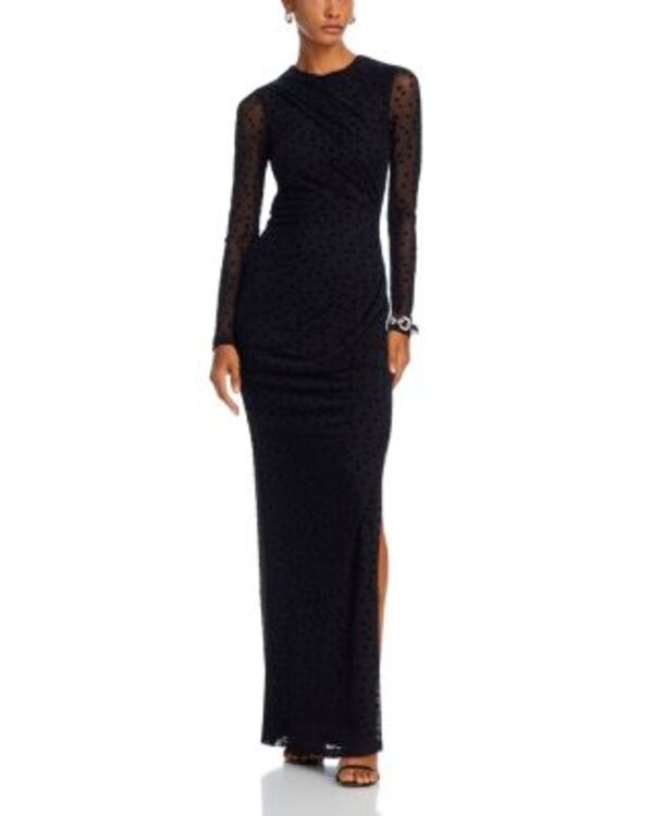 ブラックハロ レディース トップス ワンピース マキシ Black Halo Makira Clip Dot Maxi Dress Dashing Dots