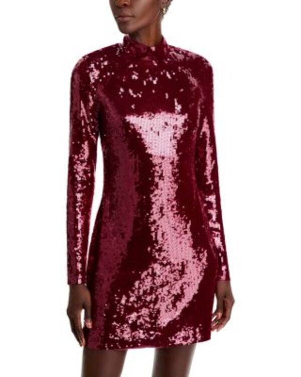 ヴェロニカ ベアード レディース トップス ワンピースパンコール Veronica Beard Sylee Sequinedress Wine ワイン