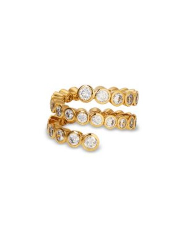 ナディール レディース アクセサリー リング Nadri Dazzle Cubic Zirconia Bezel Wrap Ringold ゴールド