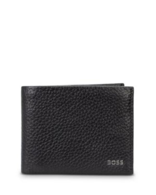 元締め メンズ 付属物 札入れ BOSS Bifold Wallet Black 黒いこと バッグ・小物・ブランド雑貨-財布・ケース-メンズ財布