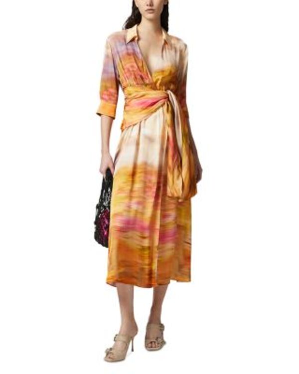 ピンコ レディース トップス ワンピース PINKO Rosabella Dress Multicolor Beige ベージュ