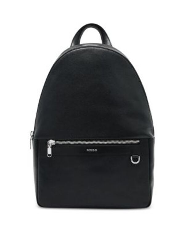 レイス メンズ バッグ バックパック・リュックサック レザー REISS Micro Grain Leather Backpack Black ブラック