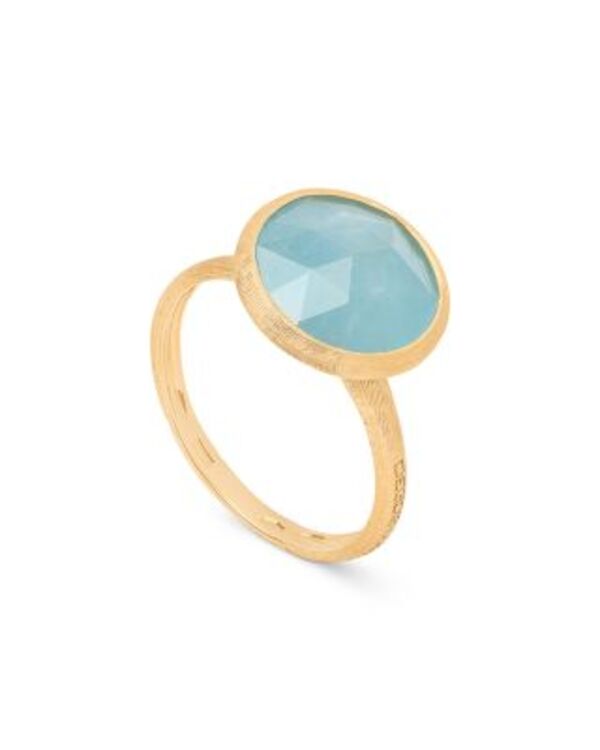 マルコ ビチェゴ レディース アクセサリー リング Marco Bicego 18K Yellow Gold Jaipur Color Aquamarine Medium Bezel Ringold/Aquamarine ゴールド