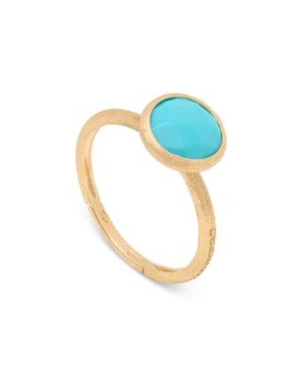 マルコ ビチェゴ レディース アクセサリー リング Marco Bicego 18K Yellow Gold Jaipur Color Small Turquoise Bezel Ringold ゴールド｜ReVida 店