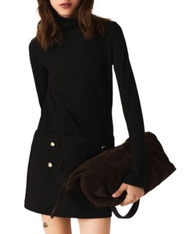 マージュ レディース トップス ワンピース Maje Rebecca Dress Black ブラック